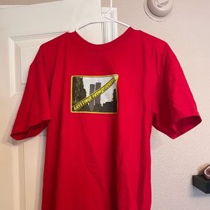 SUPREME Red oversized Stock-X verified shirt SIZE M